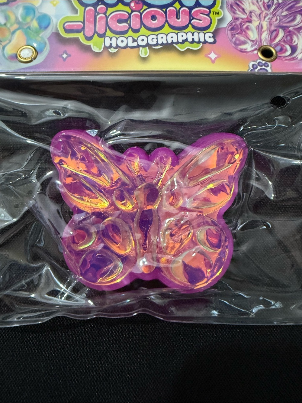 Taba-licious Holographic Purple Butterfly Pop Toy — Sensory Fidget